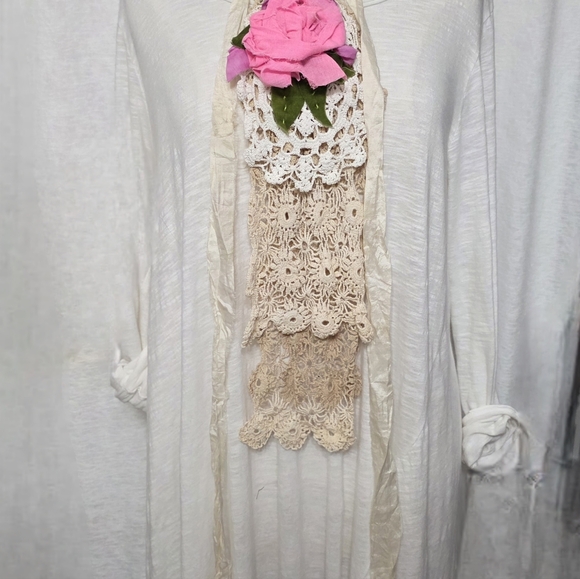 EASTER JABOT💐 SPRING💐 OVERLAY NWT OOAK - Picture 11 of 11